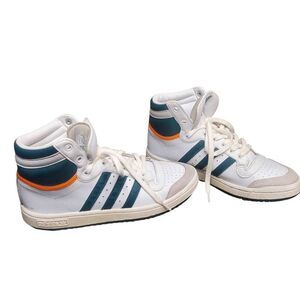 Adidas Top Ten Miami Hurricanes EF2831 Men's Size 7 High Top Sneakers Shoes  NO
